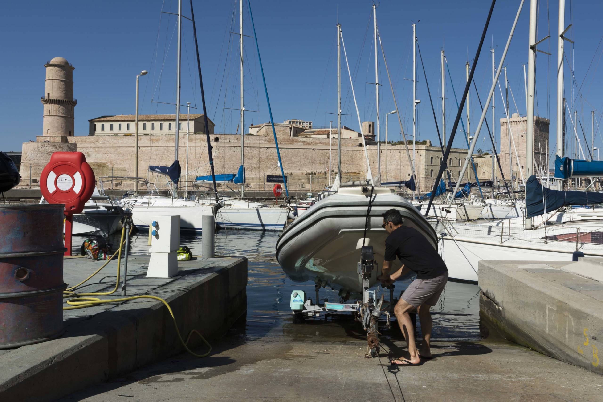 Port de l'Anse de la réserve, Marseille, juin 2019