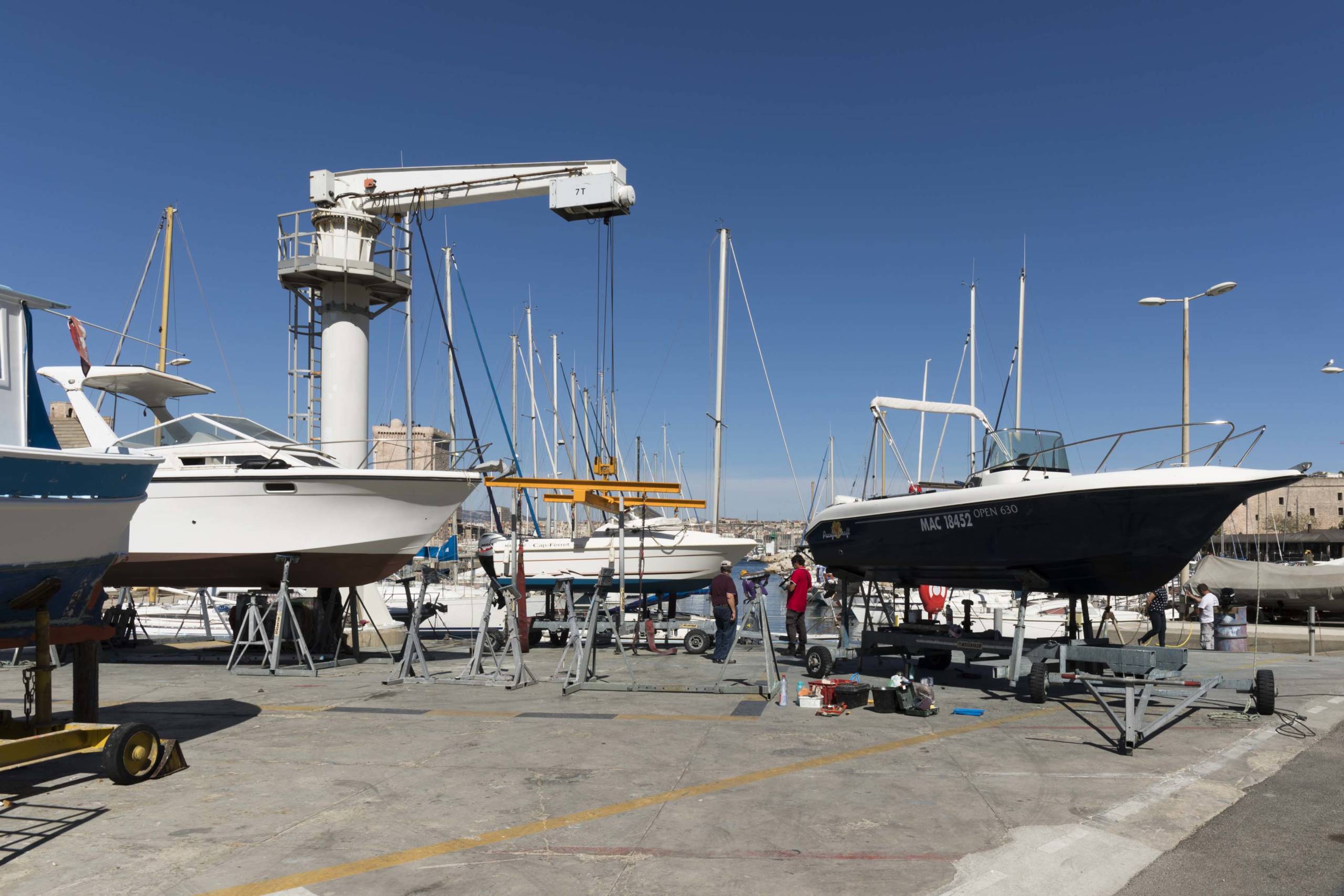 Port de l'Anse de la réserve, Marseille, juin 2019